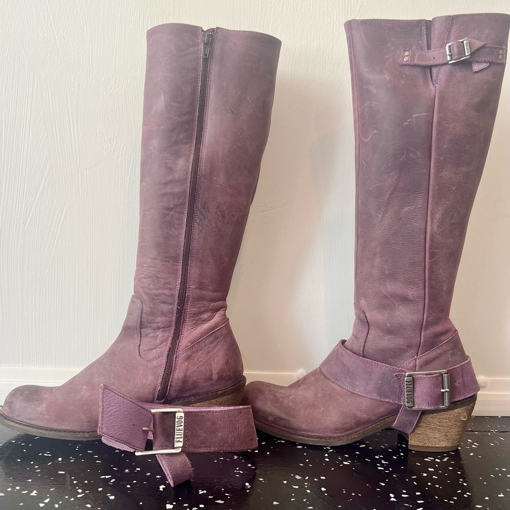 John Fluevog Leather Boots. Size 9.